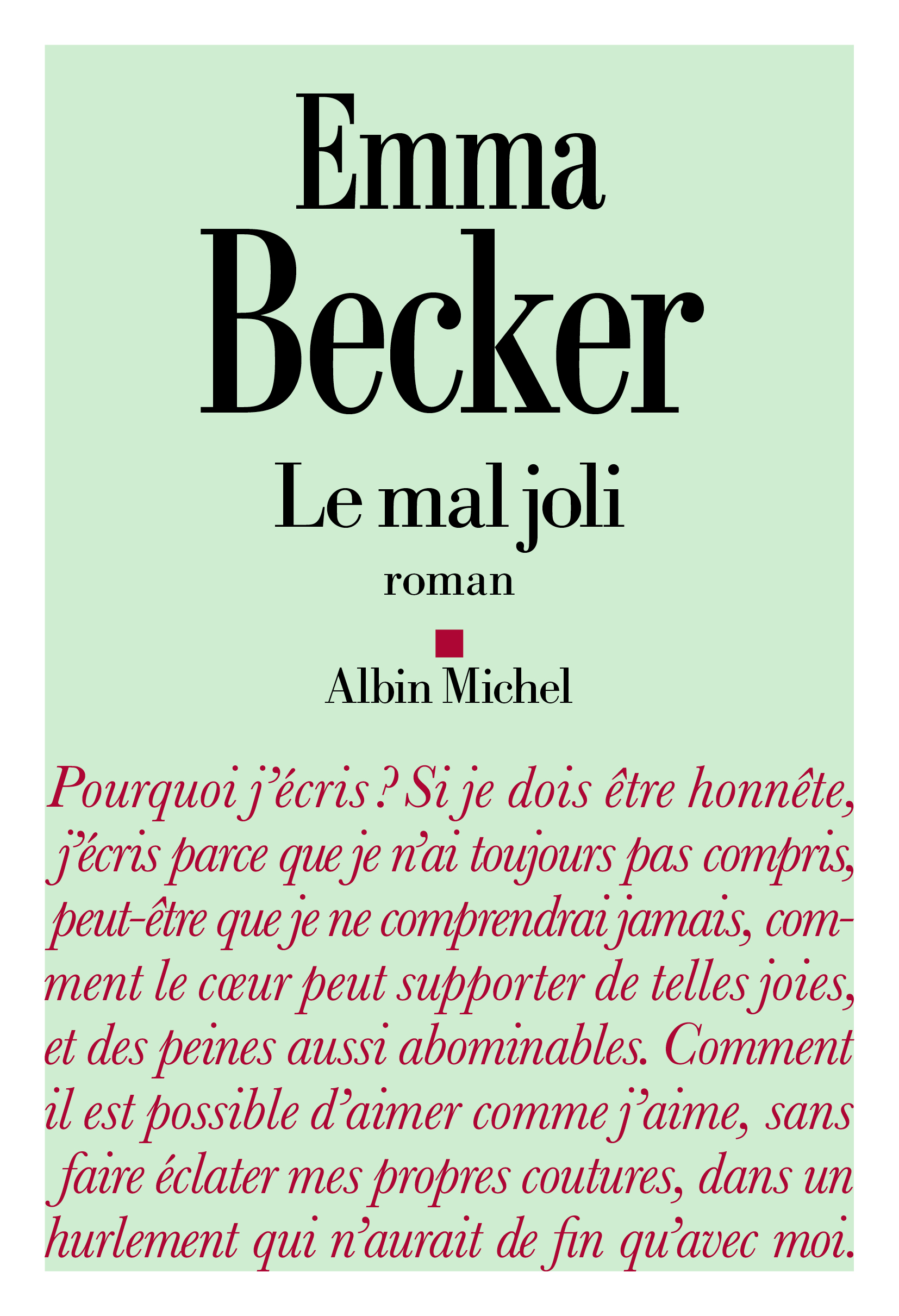 Couverture Le Mal joli Couverture Le Mal joli